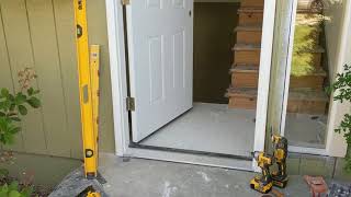 Jeld Wen Front Door Installation  Really crappy products and craftsmanship PART 1 [upl. by Heinrich305]