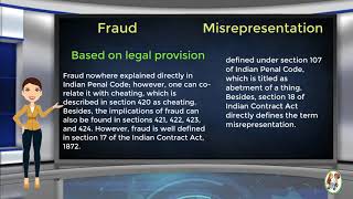 What is Difference Between Fraud amp Misrepresentation [upl. by Lillith]