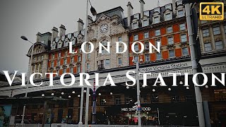 London Victoria Station Walk Through England 4K [upl. by Adohr]