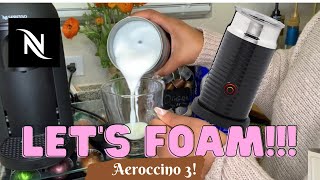 How To Foam Milk With Aeroccino 3 Make Coffee With Foam Tips amp Tricks  Easy Foamed Latte Recipe [upl. by Emor130]